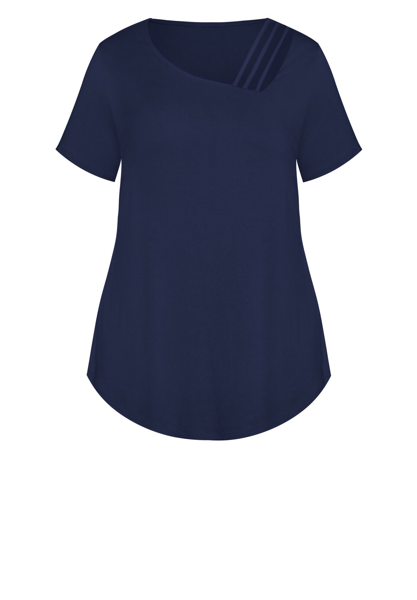 V Cut Out Top, NAVY, alternate image number 2