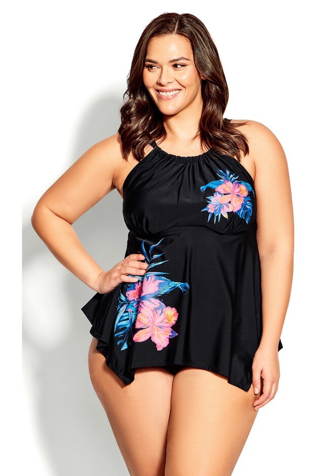Hanki Print Tankini Top, BELIZE, hi-res image number null
