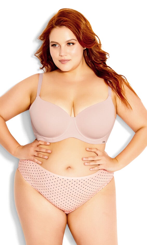 Smooth & Chic Cotton T-Shirt Bra - pink icing, PINK, hi-res image number null