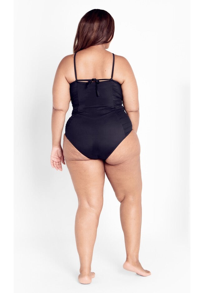 Chiara Halter Neck 1 Piece - black, BLACK, on-hover image number null
