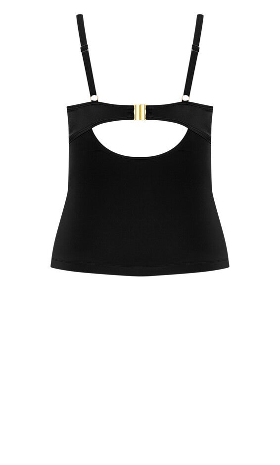 Azores Underwire Tank - black, BLACK, alternate image number 5