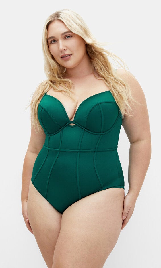 Grenada Underwire 1 Piece - emerald, GREEN, alternate image number null