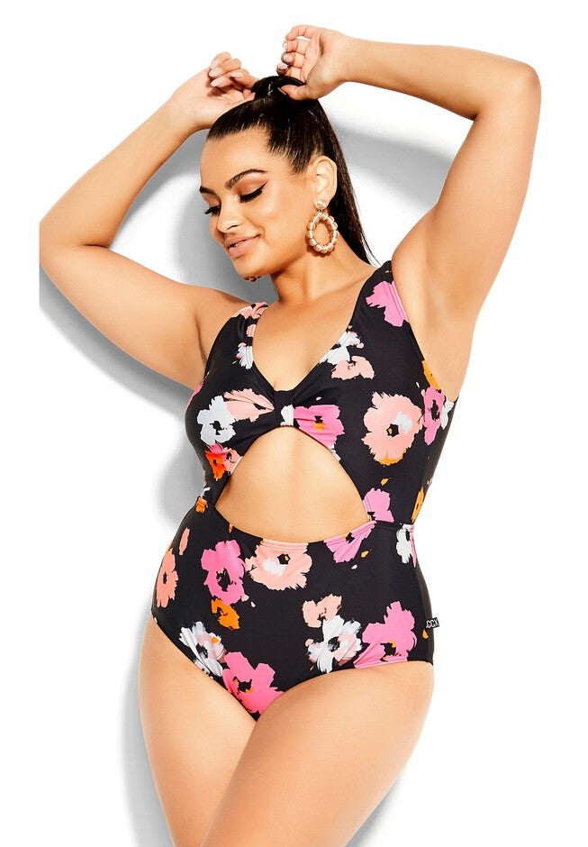 Izzy Print 1 Piece - black, BLACK, on-hover image number null