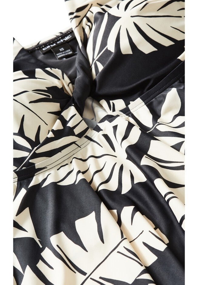 Palma Print Tankini - black, BLACK, alternate image number 5