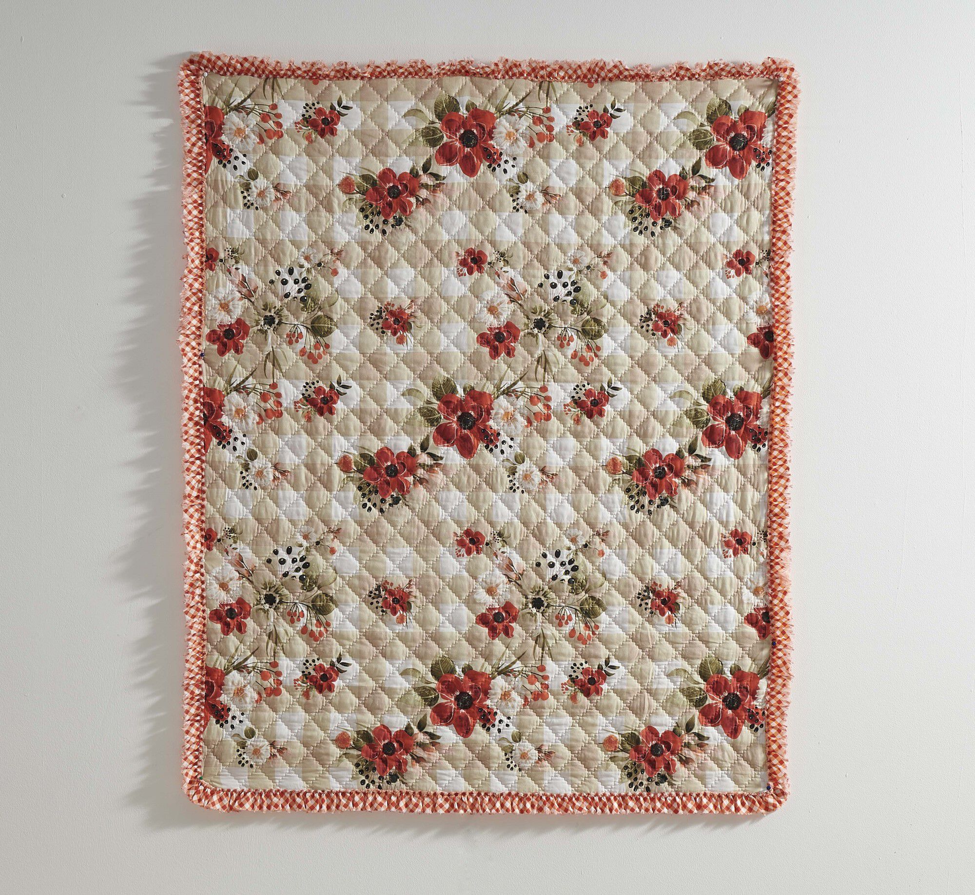 Wheatly Quilted Throw Blanket, TRUFFLE, alternate image number 3