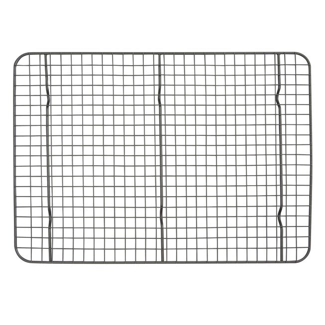 17 X 12 Inch Non Stick Metal Cooling Rack, ASH GREY, hi-res image number null