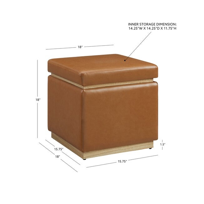 Sunny Square Strg Ottoman Storage Ottomans, , alternate image number null