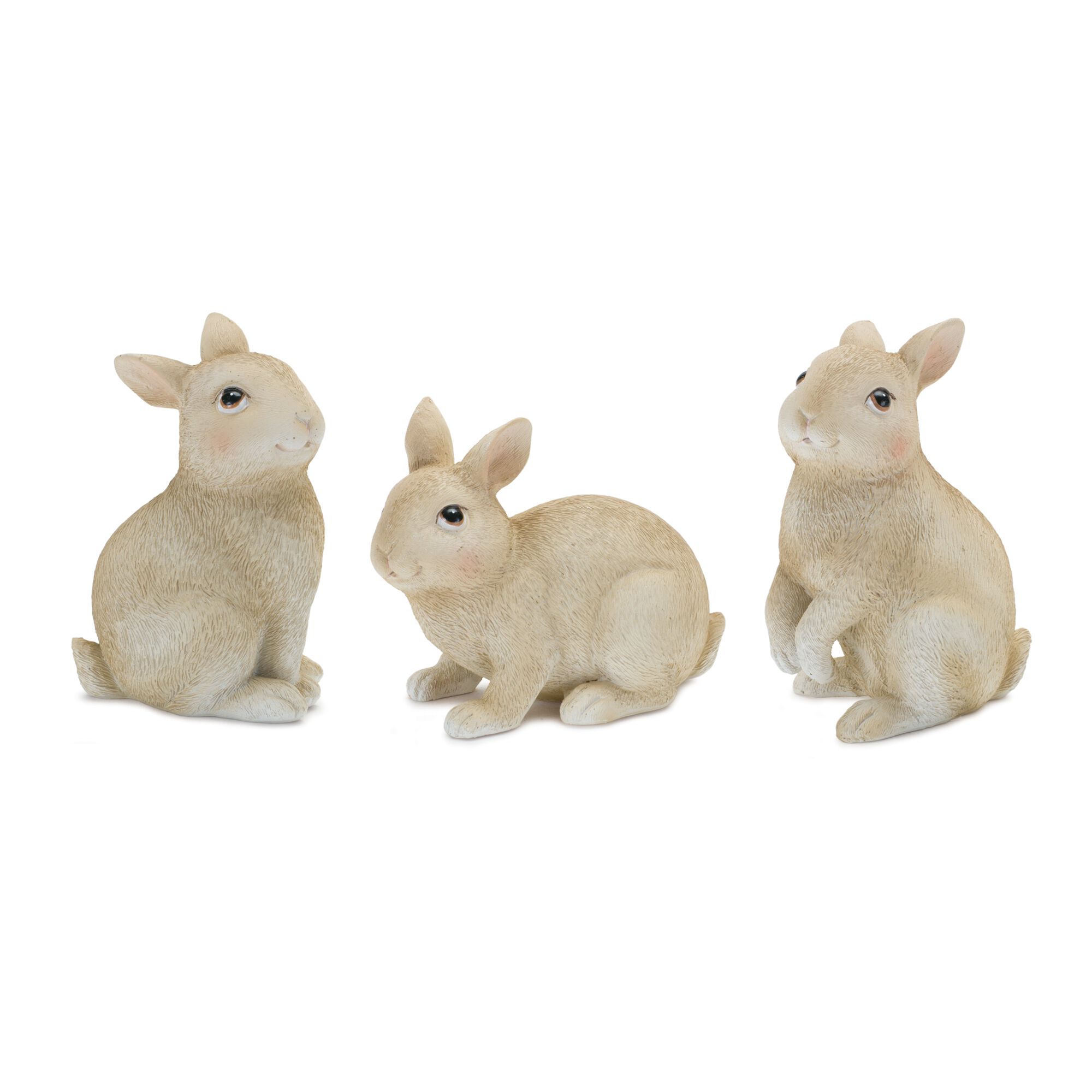 Mini Bunny Rabbit Figurine (Set of 12), BROWN, hi-res image number 0