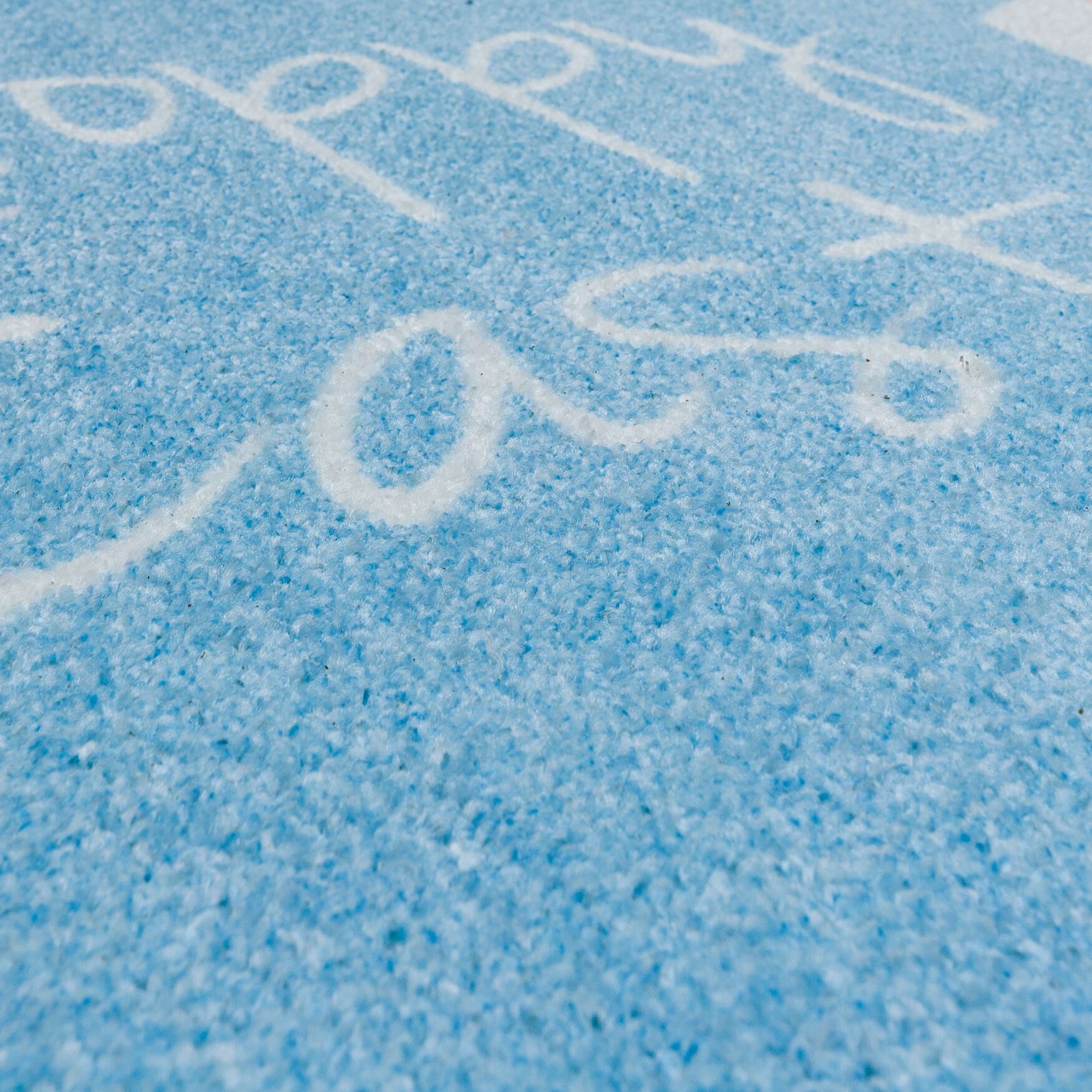 Hoppy Easter Bunny Light Blue Kitchen Rug, , alternate image number 3