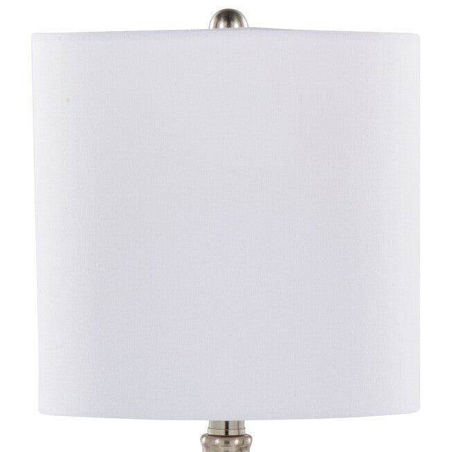 Belle 20 inches Glass Accent Lamp - Set Of 2, , alternate image number null