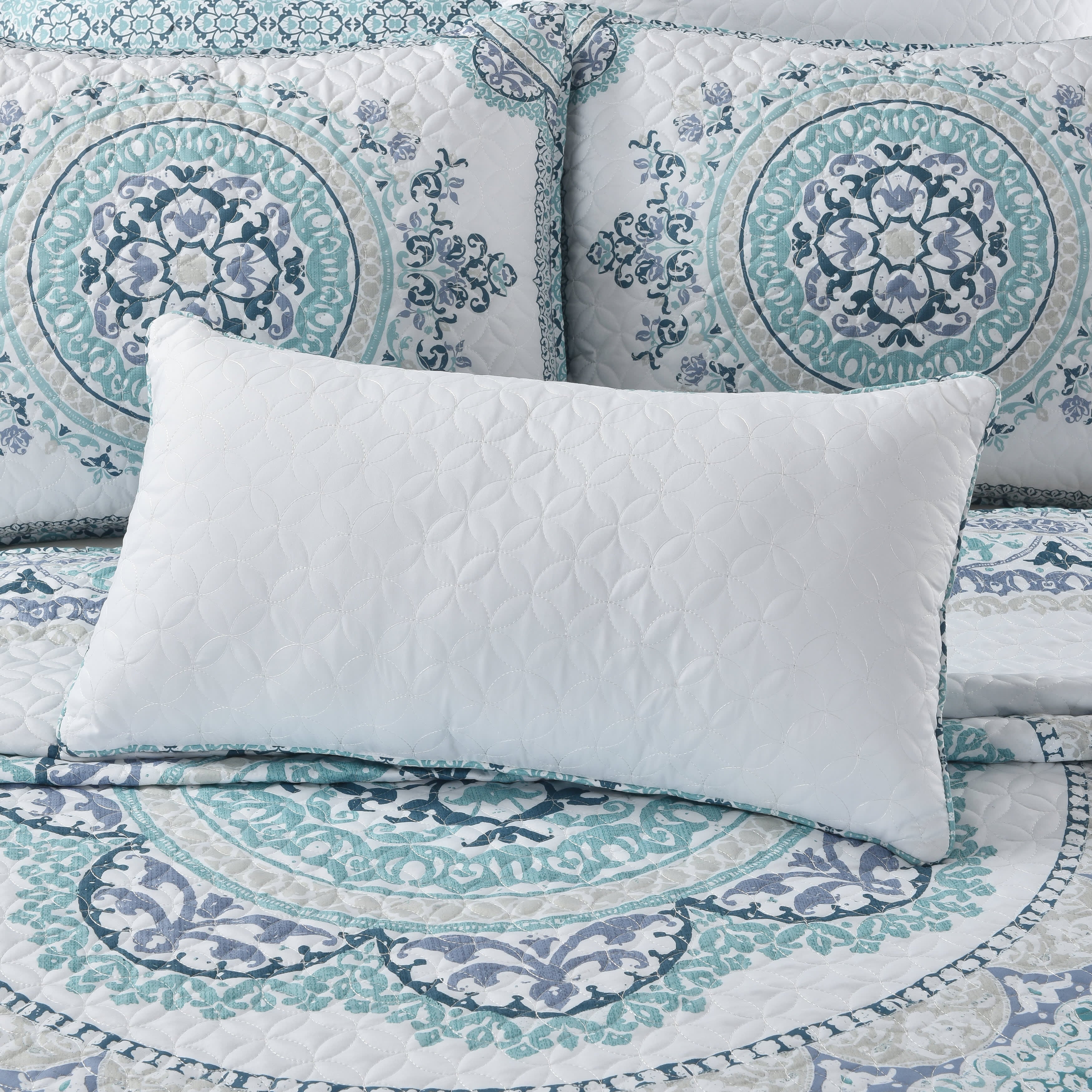 Afton Boudoir Decorative Throw Pillow, WHITE, alternate image number 1