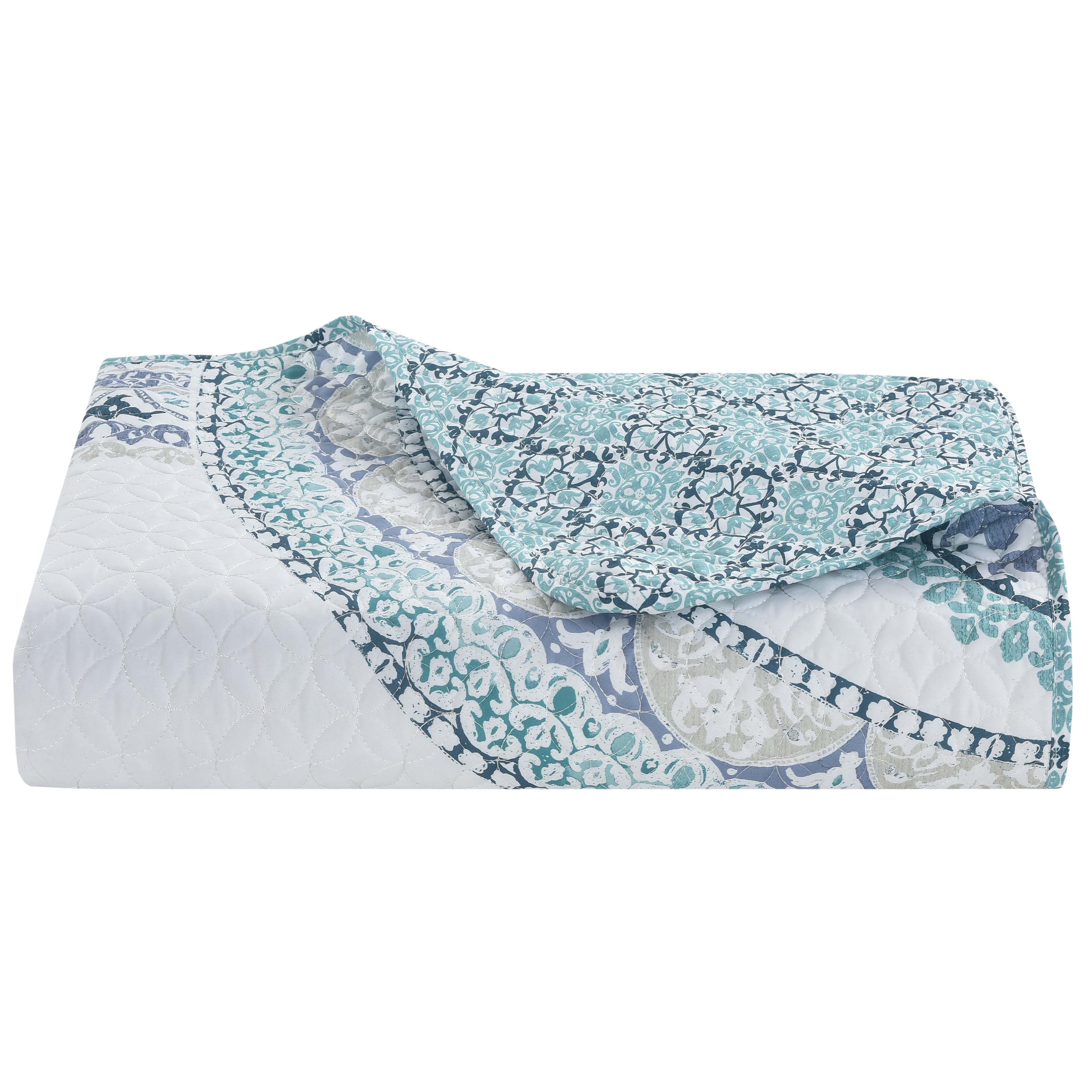 Afton 3 Piece Quilt Set, BLUE, alternate image number 5