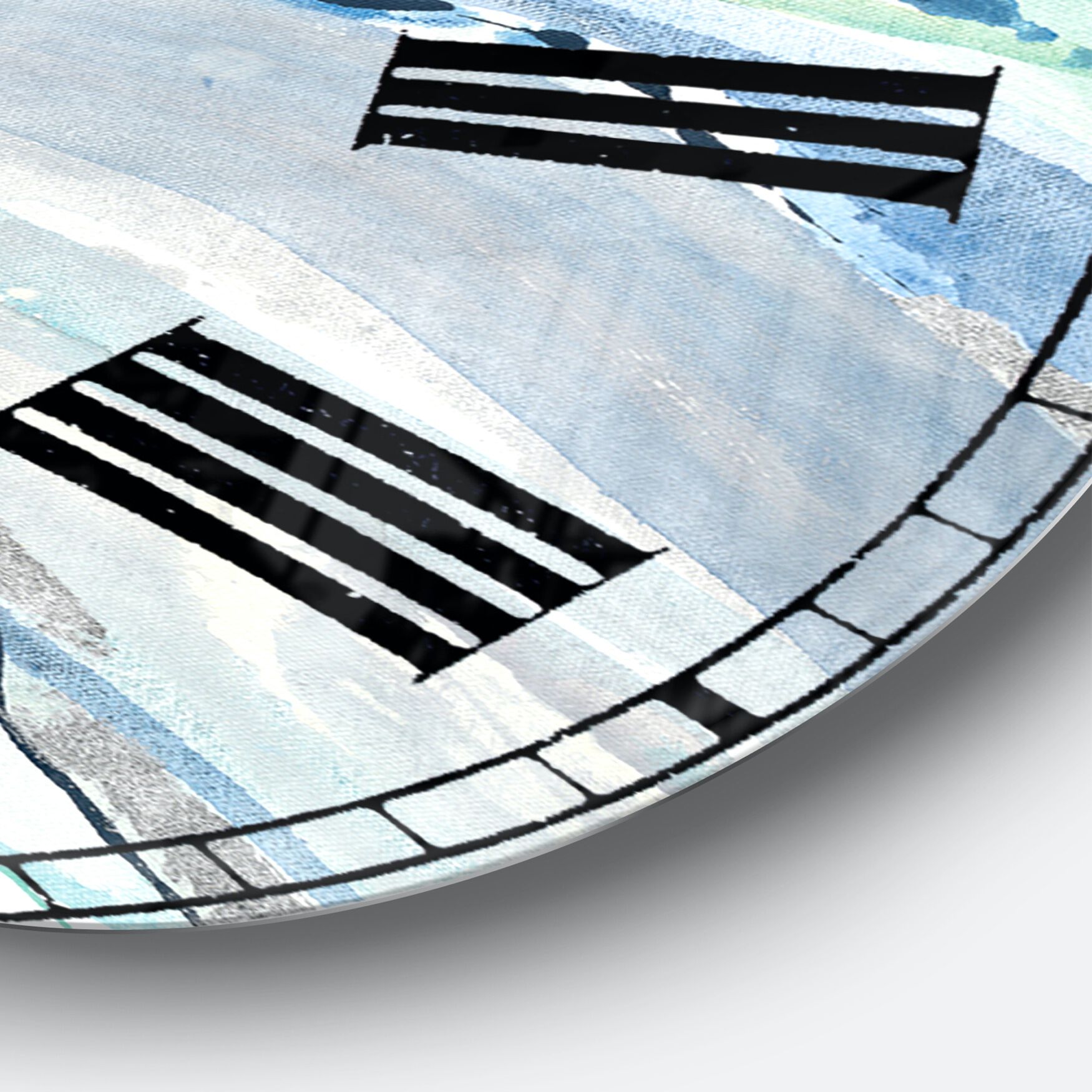 Blue Silver Spring Ii Modern Wall Clock, , alternate image number 2