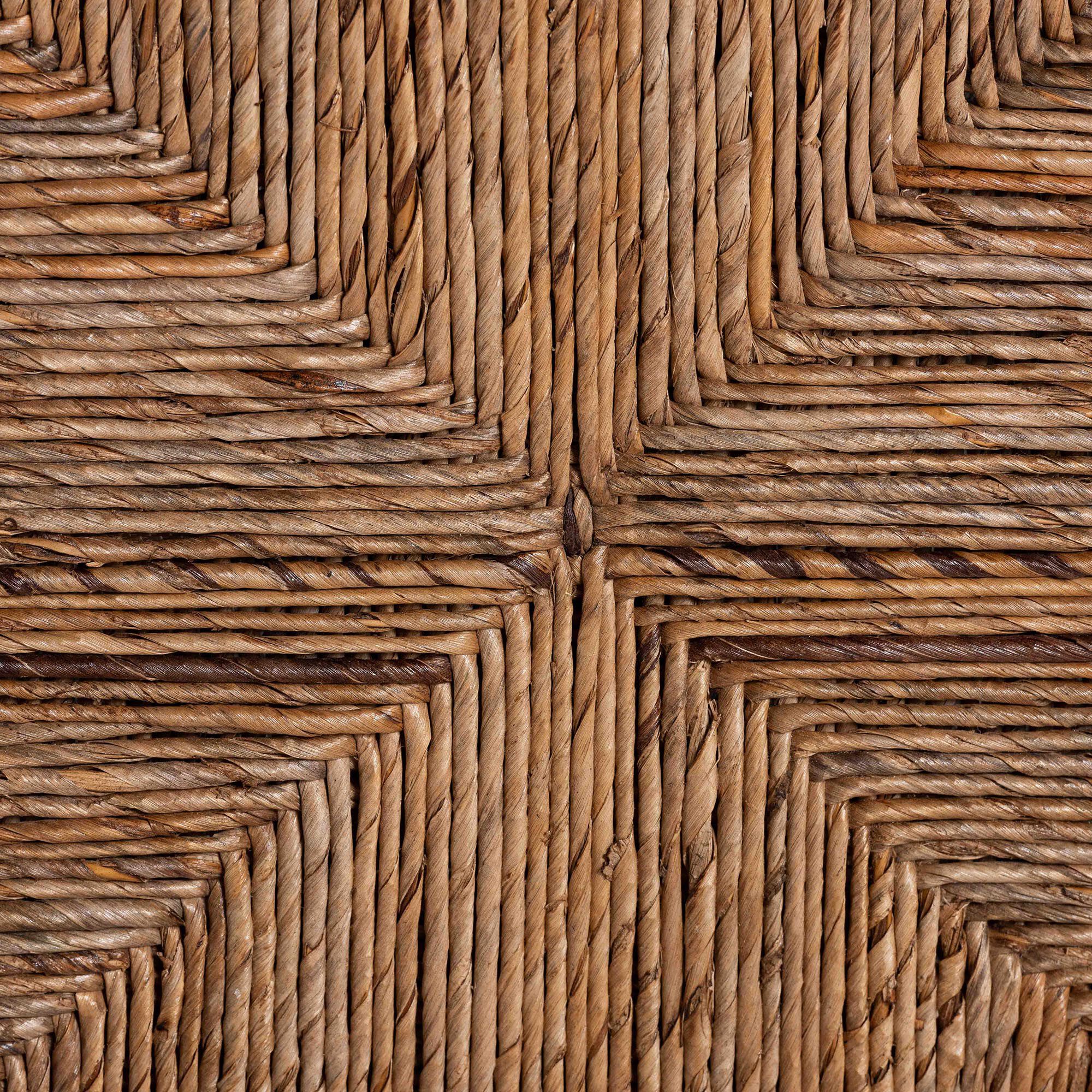 Cordoba Bohemian Natural Seagrass and Mahogany Wood 2-Piece Counter Stool Set, NATURAL, alternate image number 6