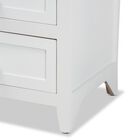 Karsen Modern And Contemporary White Finished Wood 2-Drawer Nightstand, , alternate image number null