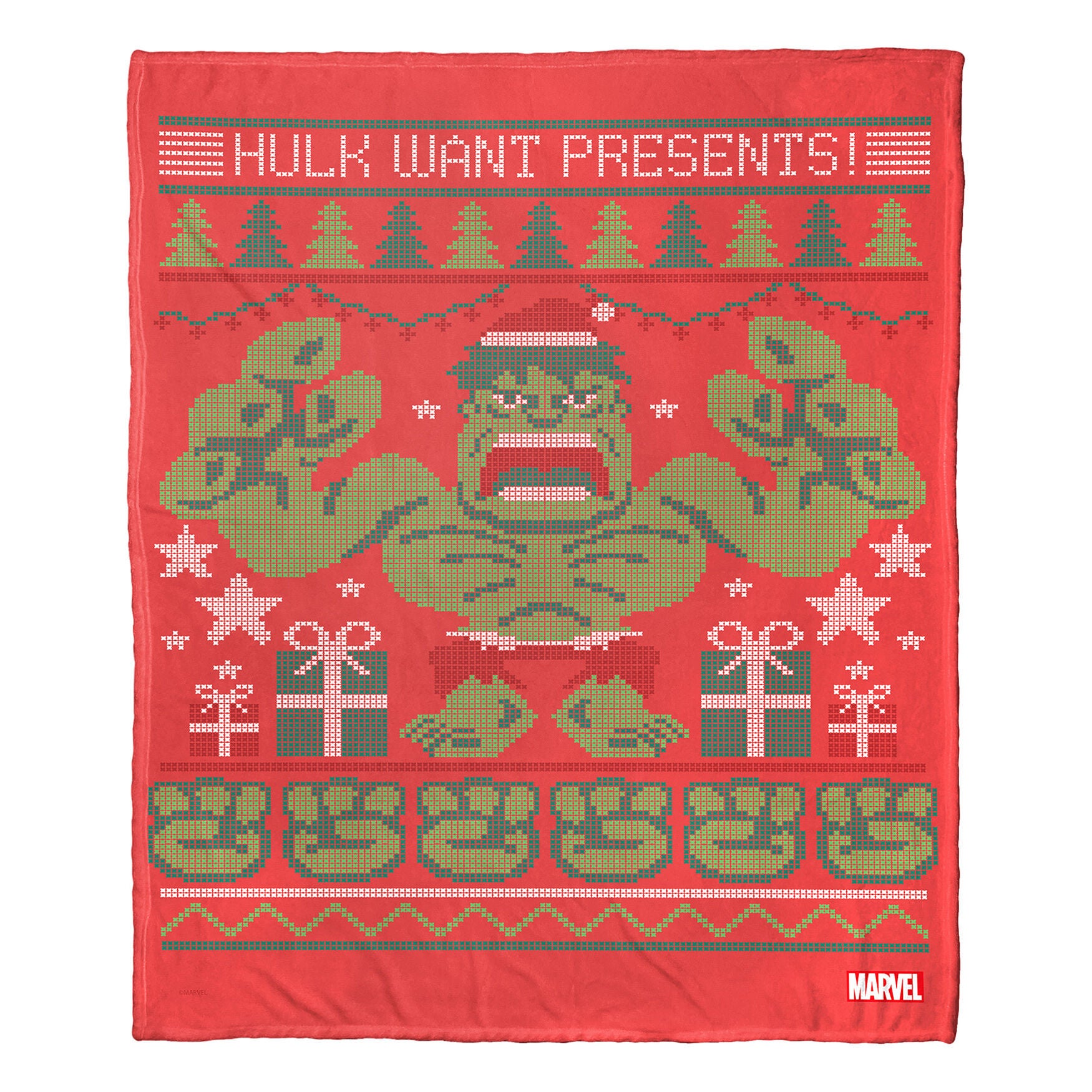 Hulk Want Presents! Silk Touch Throw Blanket, , on-hover image number 1