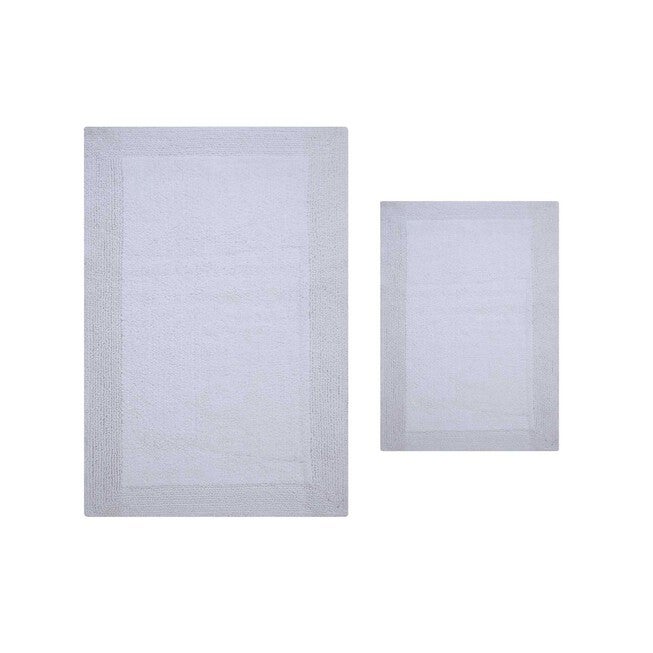 Luxury Hotel Style Bath Rug 2 Piece Set, BLUE, hi-res image number null