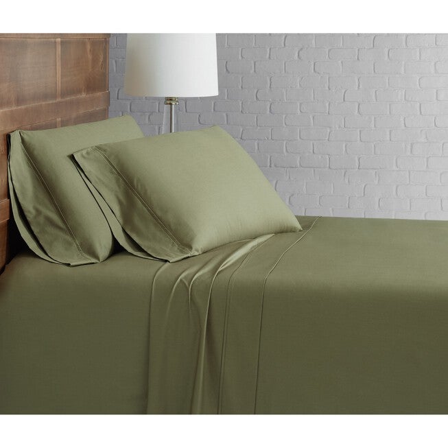 Solid Cotton Percale Sheet Set, , alternate image number null