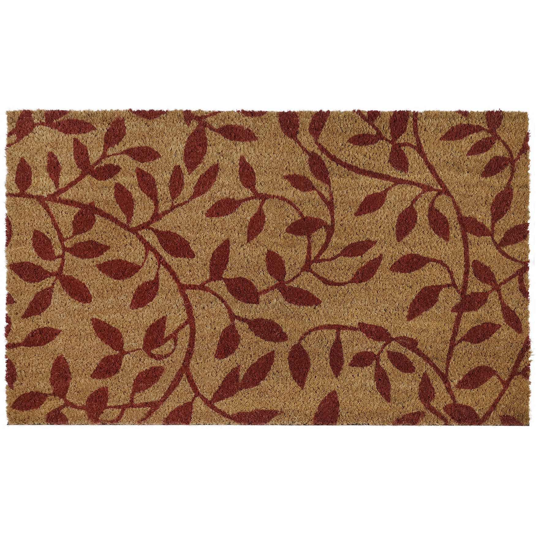 Printed Coir Door Mat 18 inches x 30 inches, VINES, hi-res image number 0