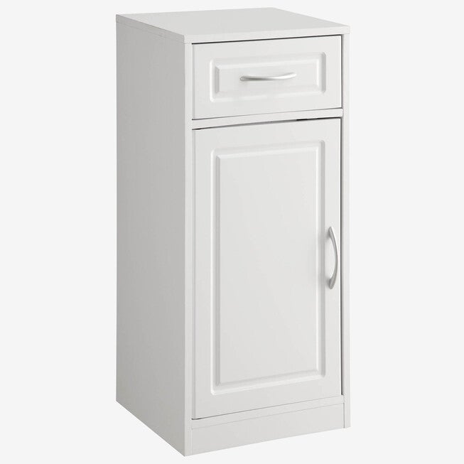 Bathroom 1 Door/1 Drawer Base Cabinet, WHITE, hi-res image number 0