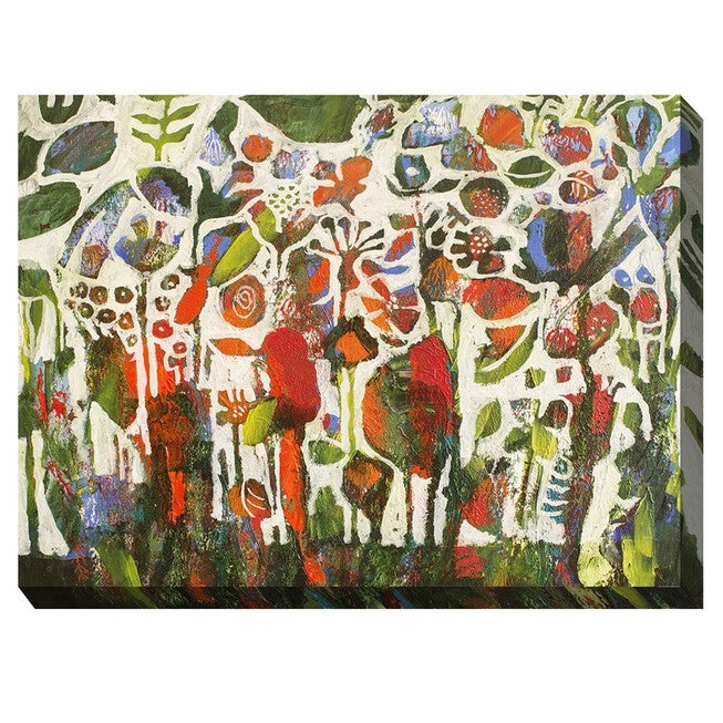 DANCING GARDEN OUTDOOR ART 40X30, MULTI, hi-res image number 0