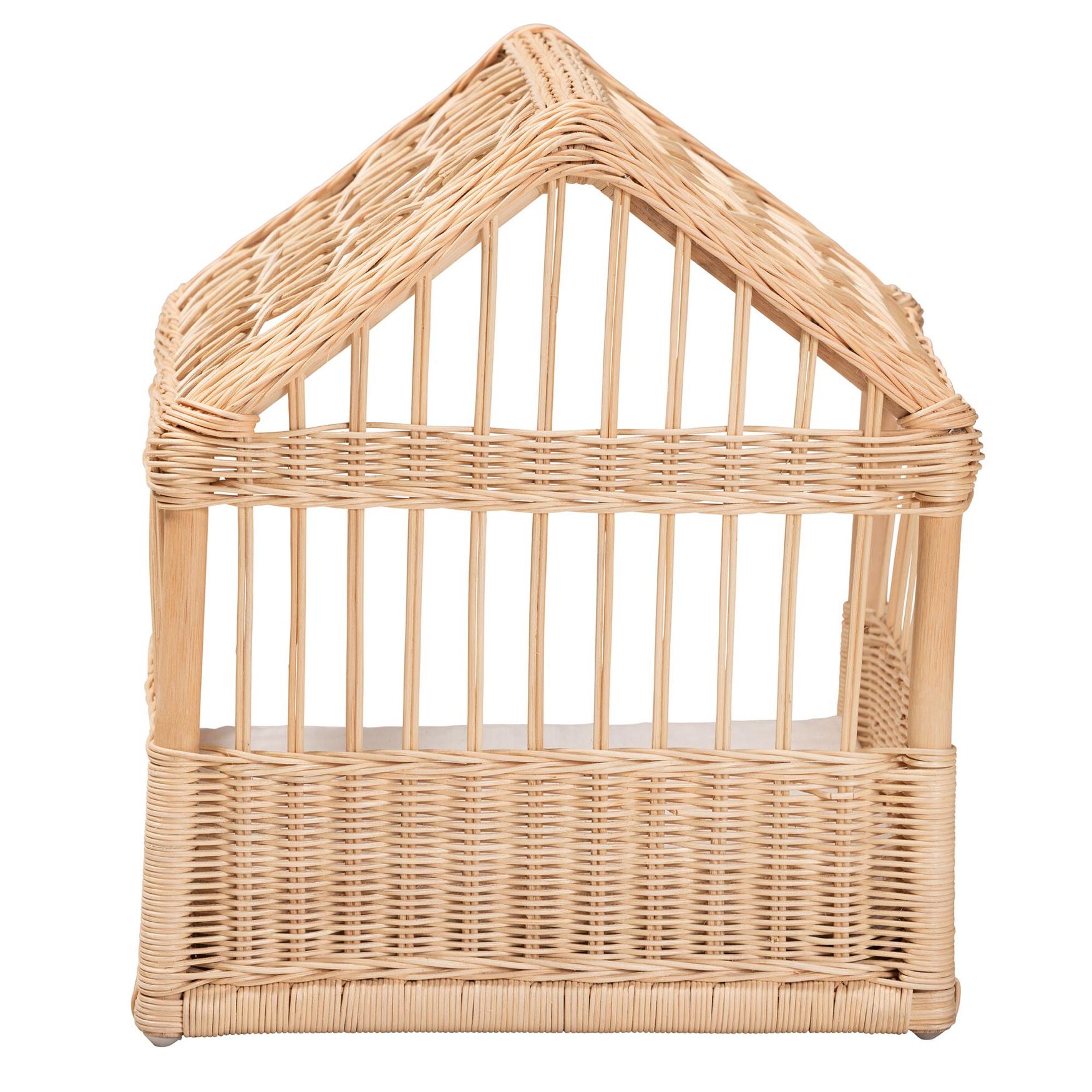 Pieta Modern Bohemian Natural Brown Rattan Pet Bed, , alternate image number 3