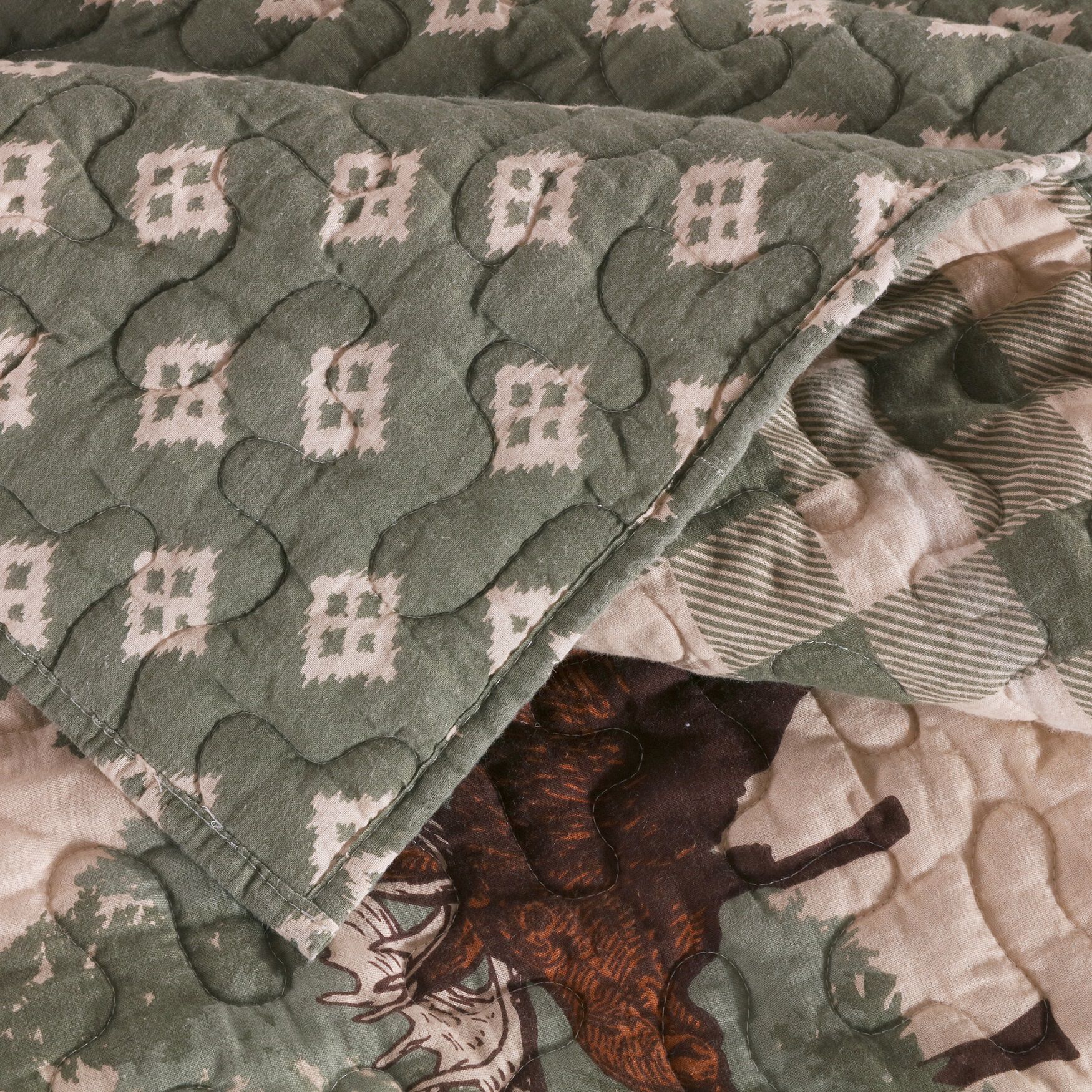 Moose Creek Quilt And Pillow Sham Set, , alternate image number 2