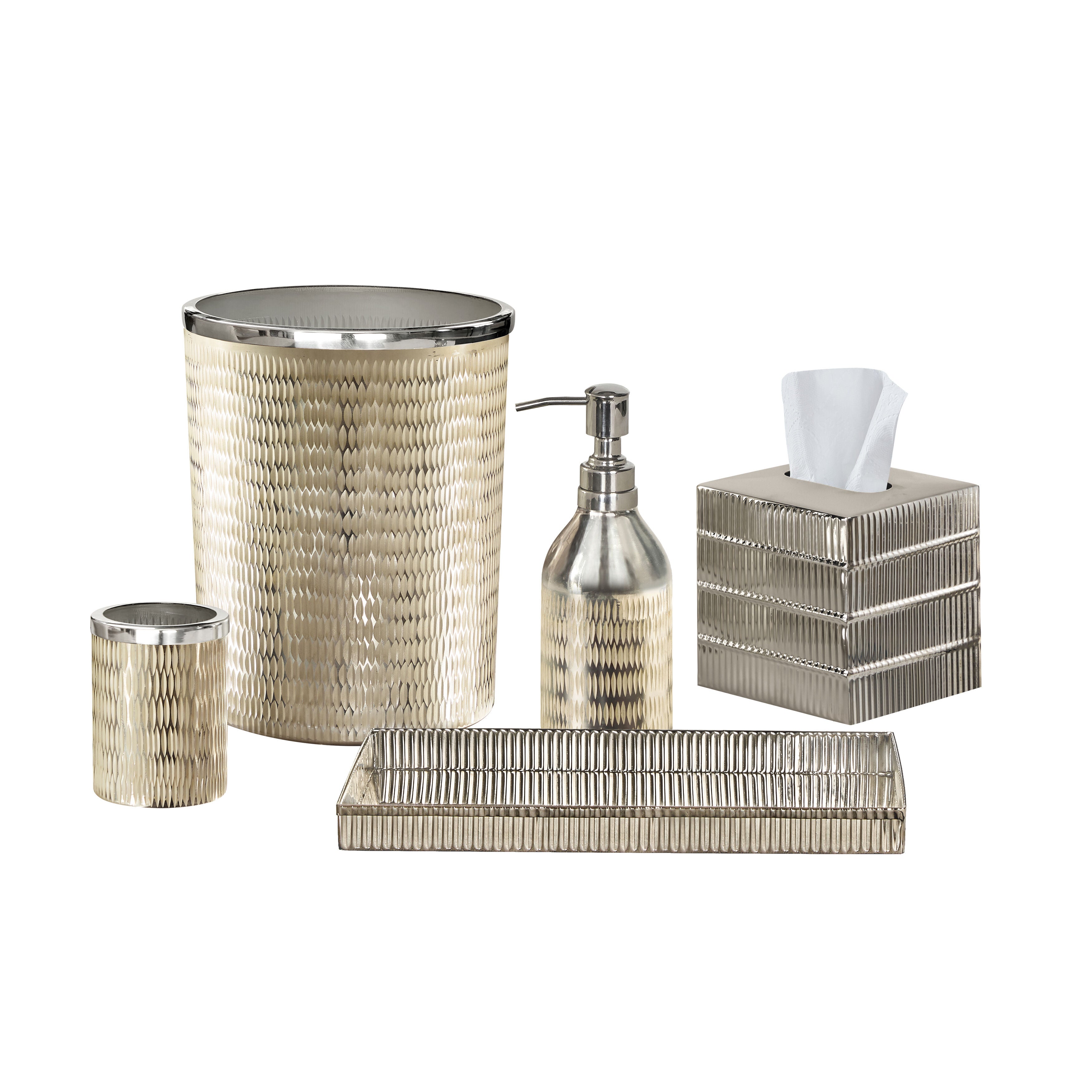 TANNA BATH ACCESSORIES TUMBLER, TURQUOISE, alternate image number 2