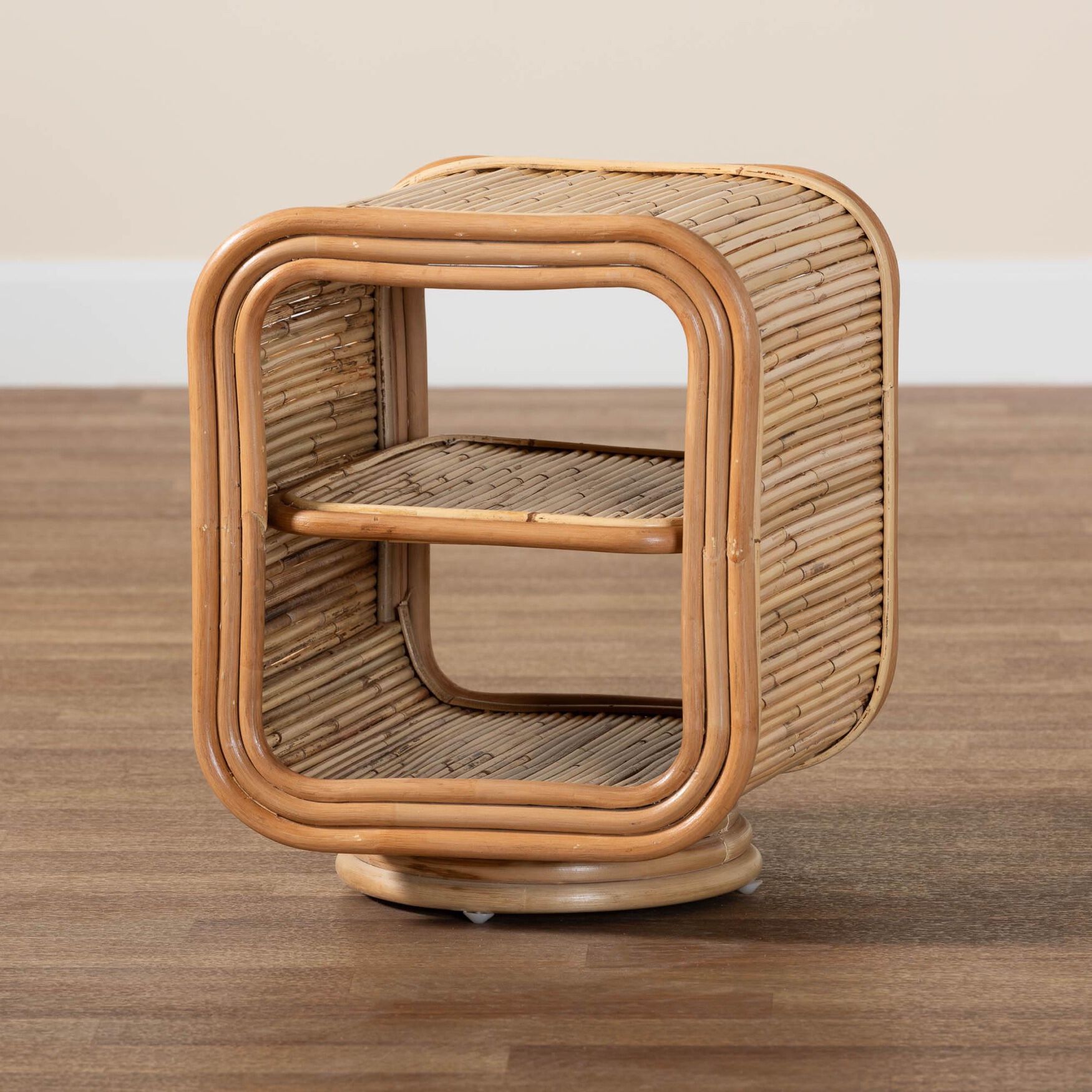 Bethari Bohemian Natural Rattan Nightstand, , alternate image number 5