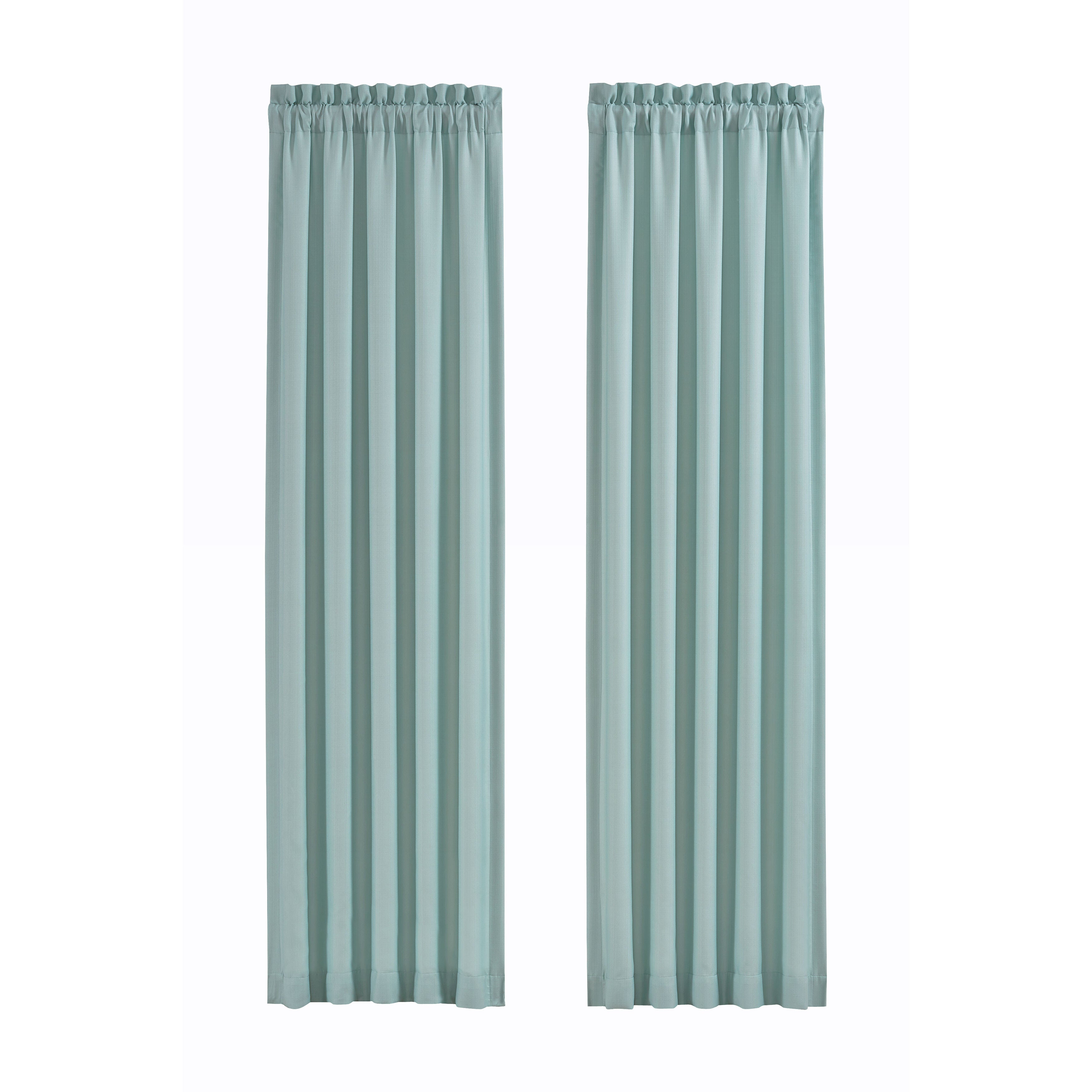 Water's Edge 84 Inch Window Panel Pair, AQUA, alternate image number 1