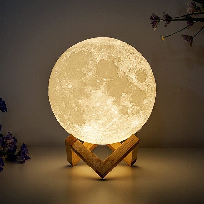 3D Printed Moon Lamp, , on-hover image number 1