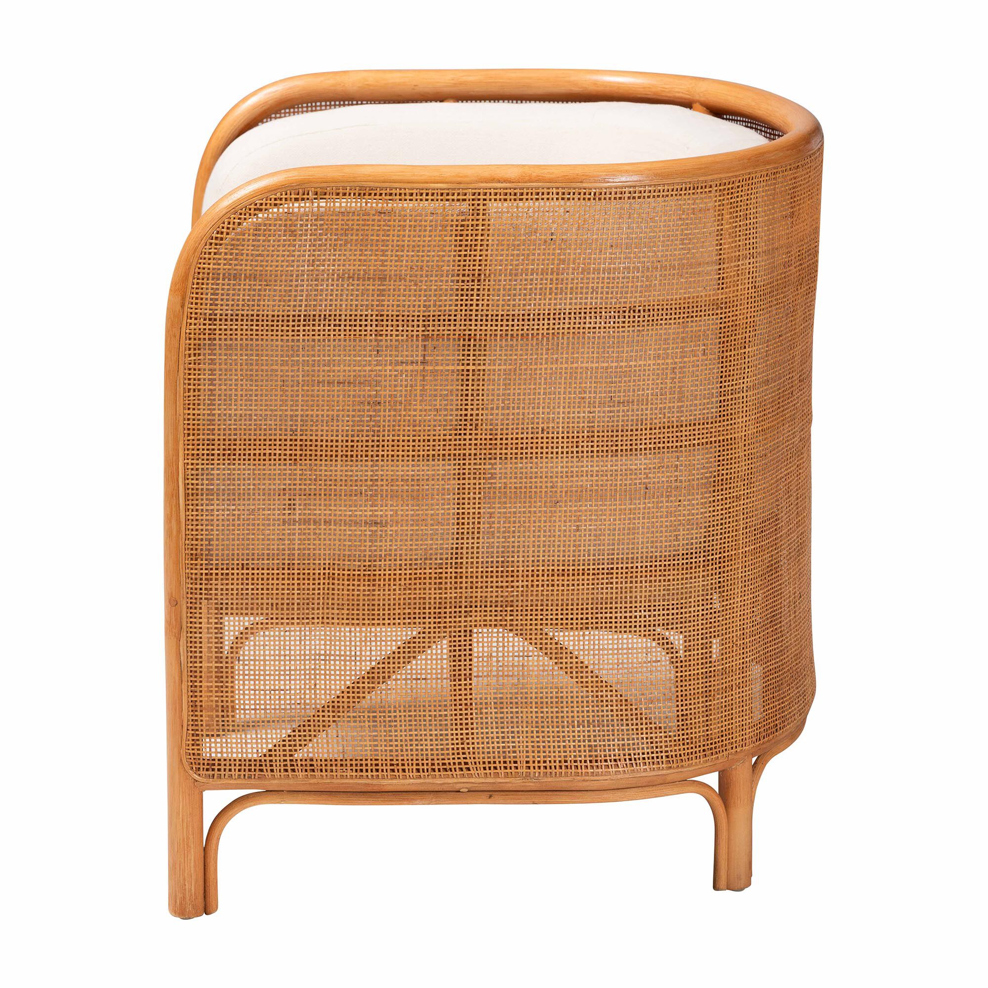 Bandung Bohemian Light Honey Rattan Accent Chair, LIGHT, alternate image number 3