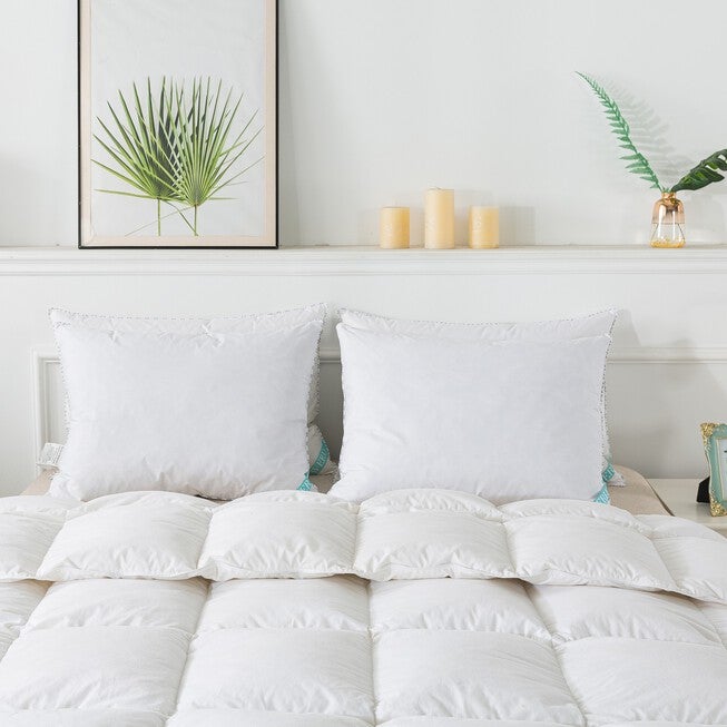 Antimicrobial Feather Pillow, Set 2 Bed Pillow, , on-hover image number null