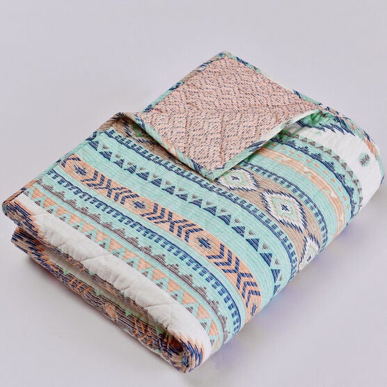 Phoenix Turquoise Throw Blanket, , alternate image number null