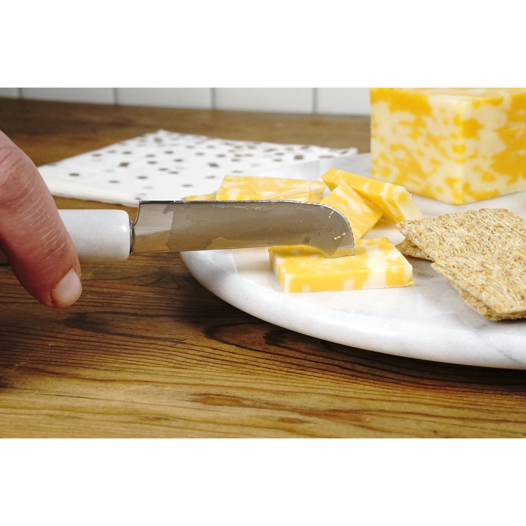 White Marble Cheese Board, , alternate image number 3