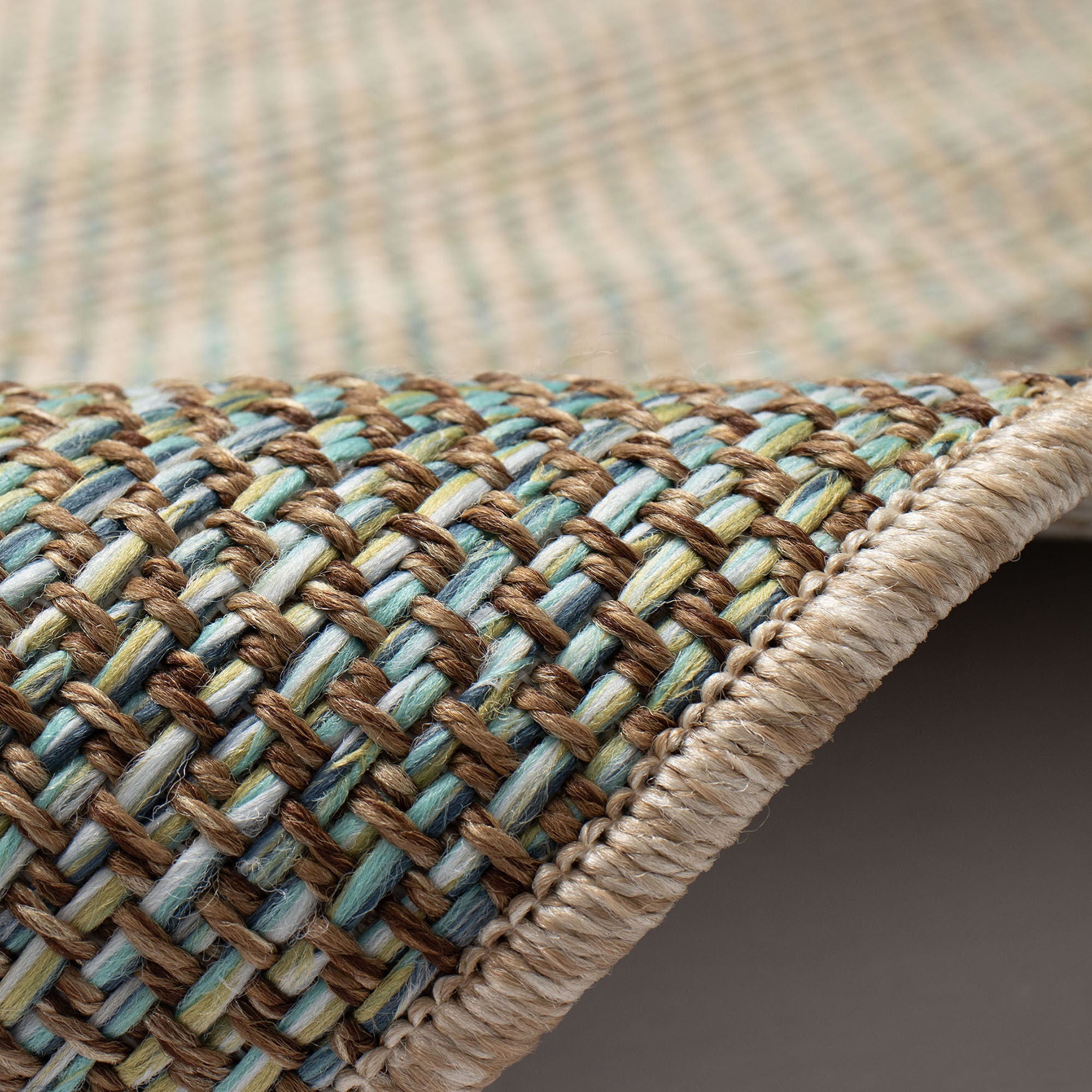 Roma Border Indoor/Outdoor Area Rug Cool, , alternate image number 3