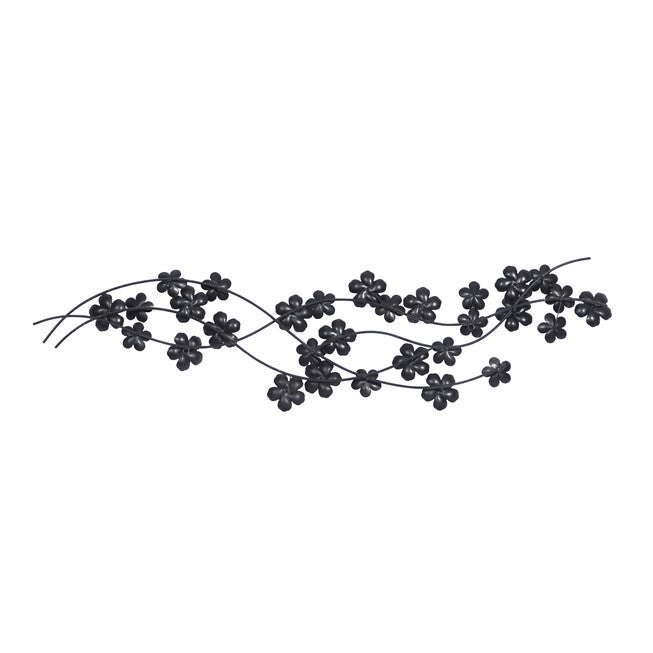Purple Metal Glam Floral Wall Decor, , alternate image number null