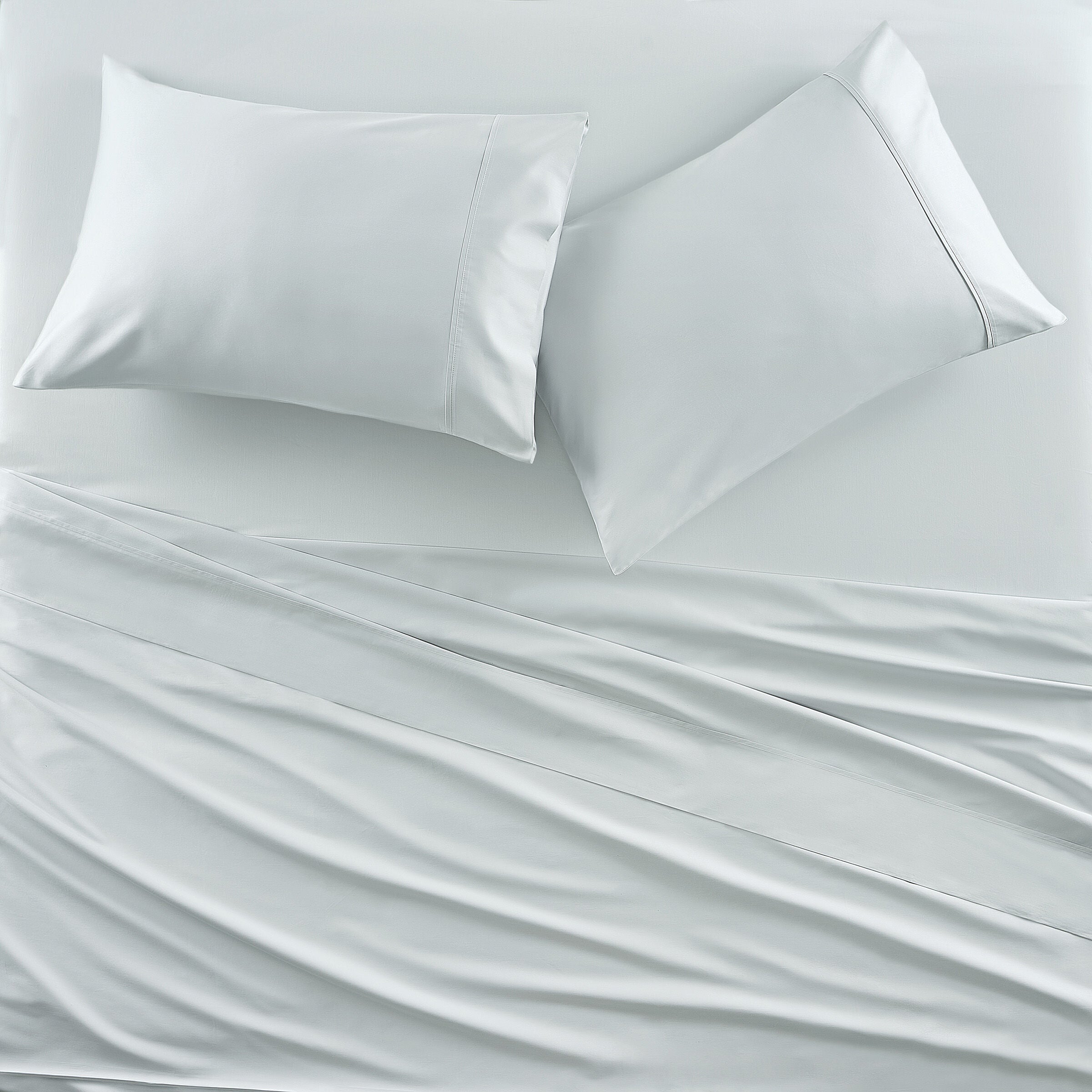 PREMIER SATEEN STANDARD PILLOW CASE PAIR, SPA, alternate image number 1