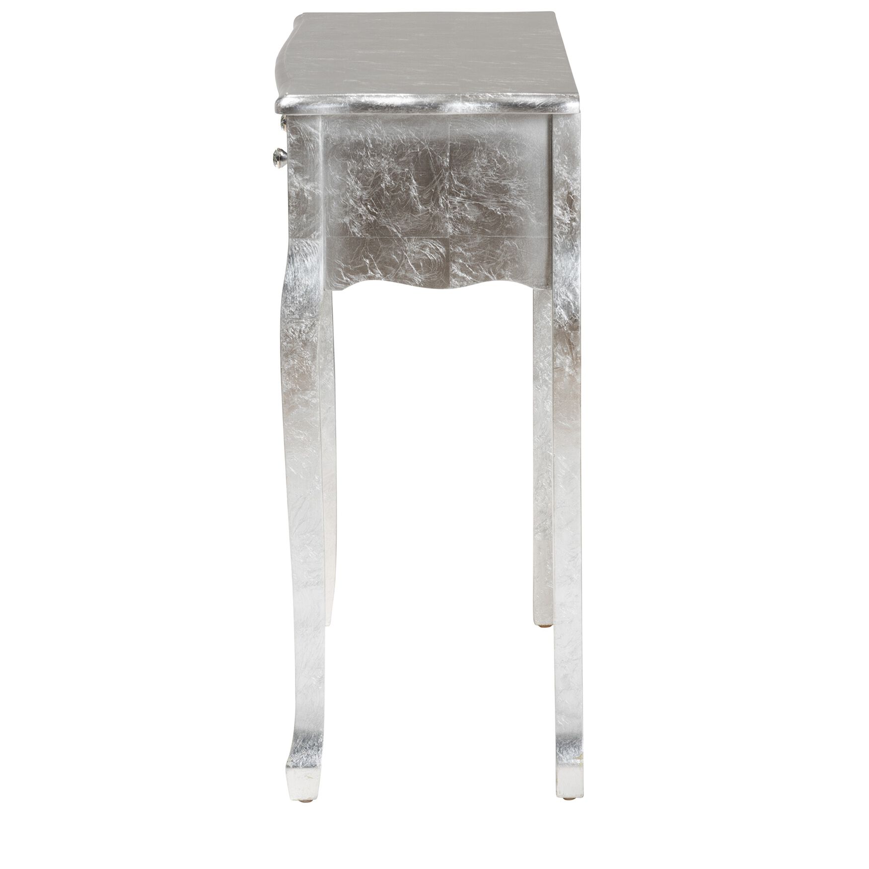 Newton Classic And Traditional Silver Finished Wood 2-Drawer Console Table, , alternate image number 3