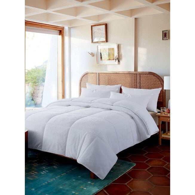 Cozy Down Alternative Reversible Comforter, White, , on-hover image number 1