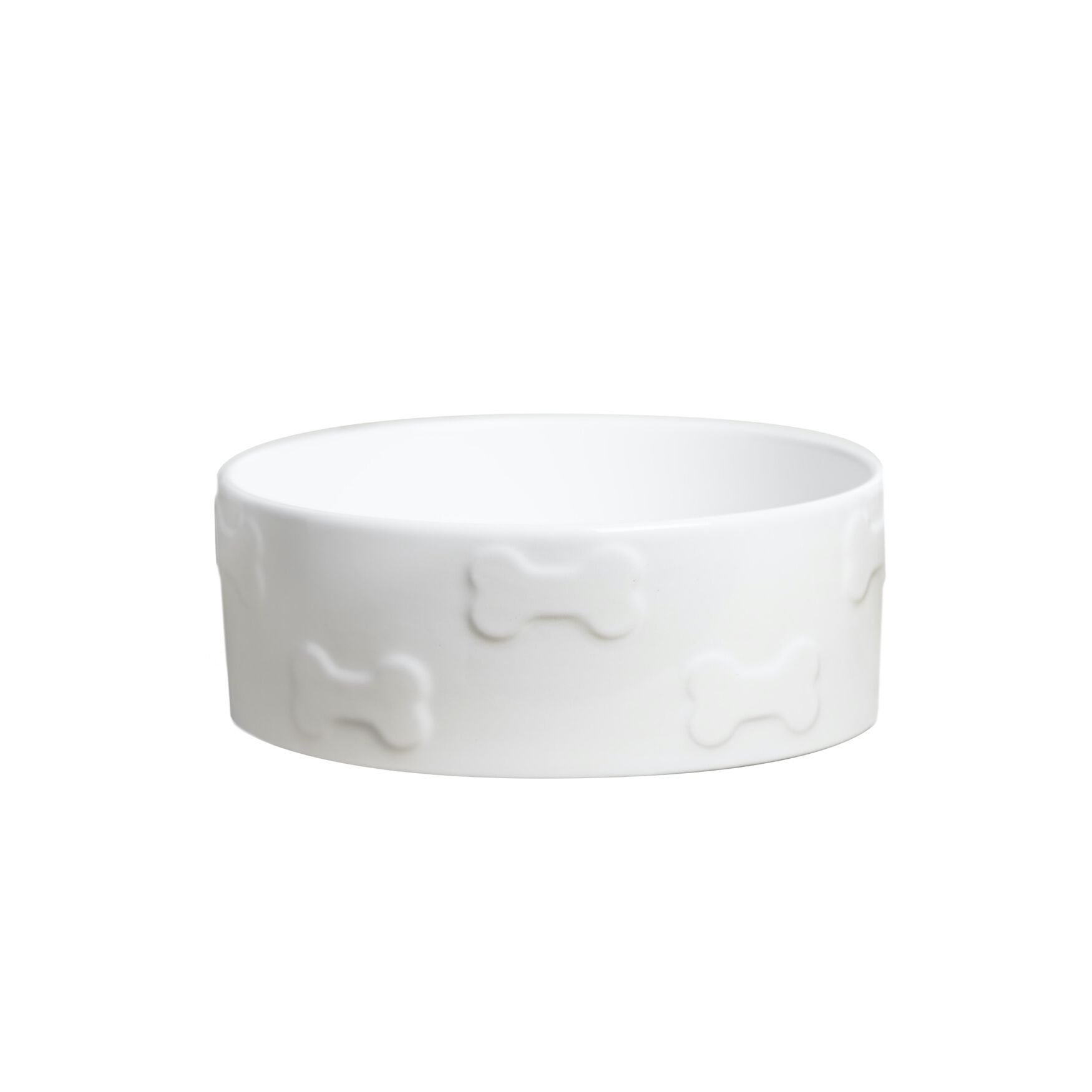 Set Of Two Manor White Medium Pet Dog Bowls, , on-hover image number 1