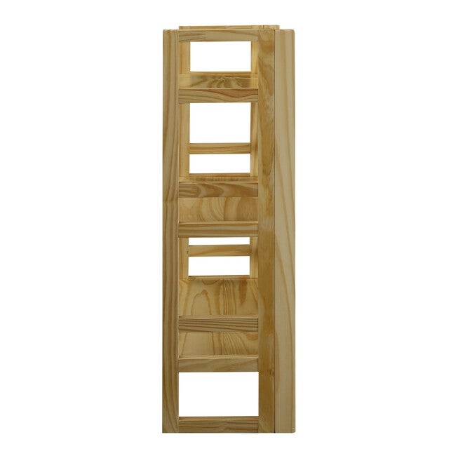 3-Shelf Folding Student Bookcase 20.75 inches Wide-Natural, , on-hover image number null