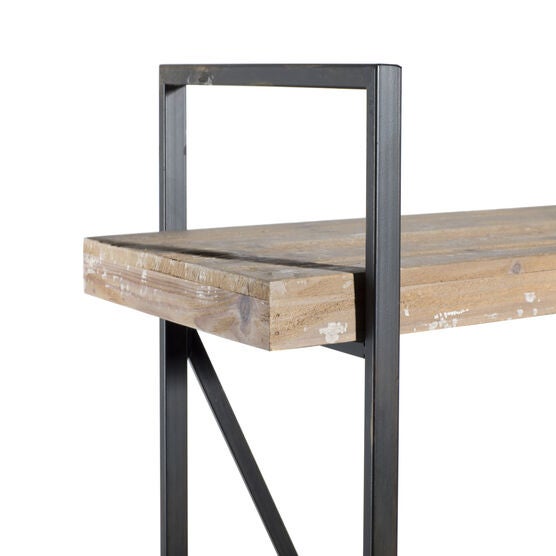 Brown Wood Industrial Shelving Unit, 67 " x 47 " x 14 ", , alternate image number null