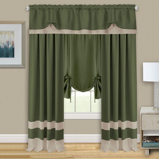 Darcy Window Curtain Tie Up Shade - 58x63, , alternate image number null