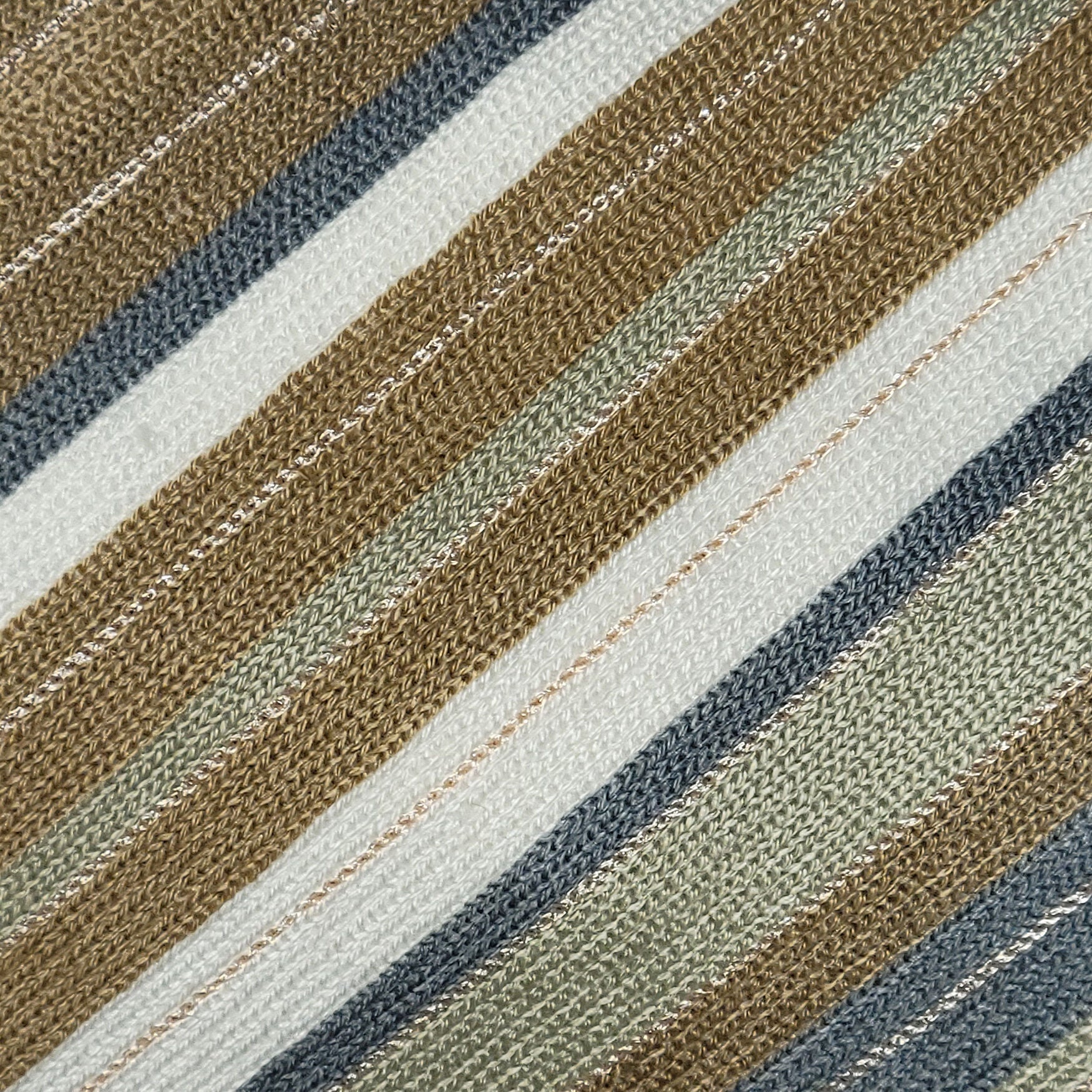 Indoor/Outdoor Ombre Bias Crewel Embroidered Stripe Decorative Throw Pillow 12X24, Aqua Multi, , alternate image number 8