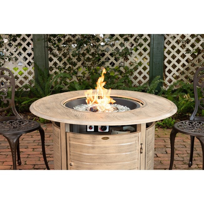 Thatcher Round Aluminum LPG Fire Pit in Driftwood, , alternate image number null