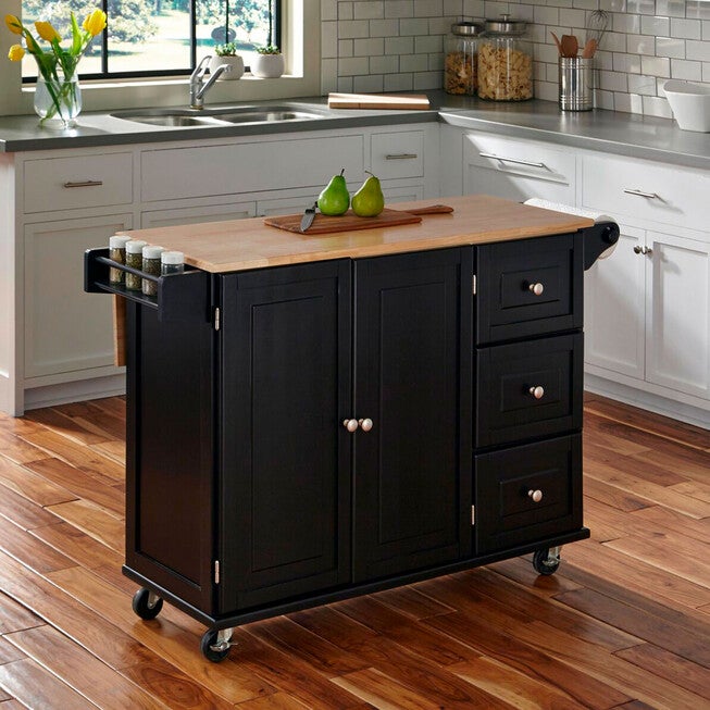 Liberty Kitchen Cart, BLACK, hi-res image number null
