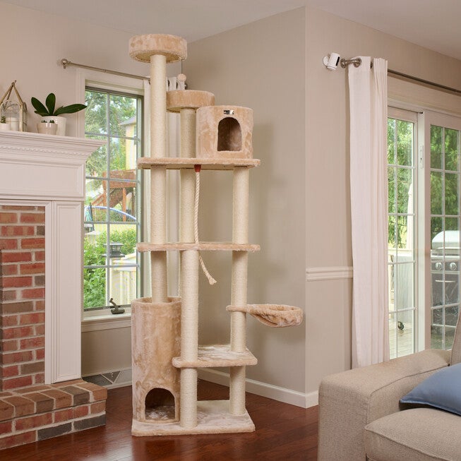 Armarkat Royal Perch Cat Mansion Tree A8402, BEIGE, alternate image number null