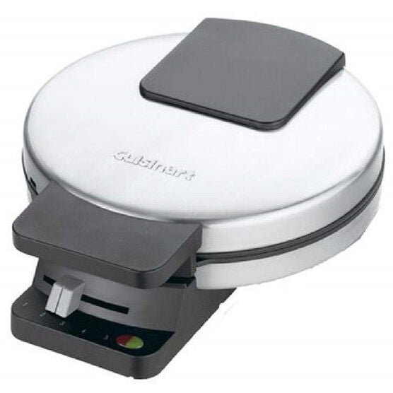 Round Classic Waffle Maker, BLACK, hi-res image number null