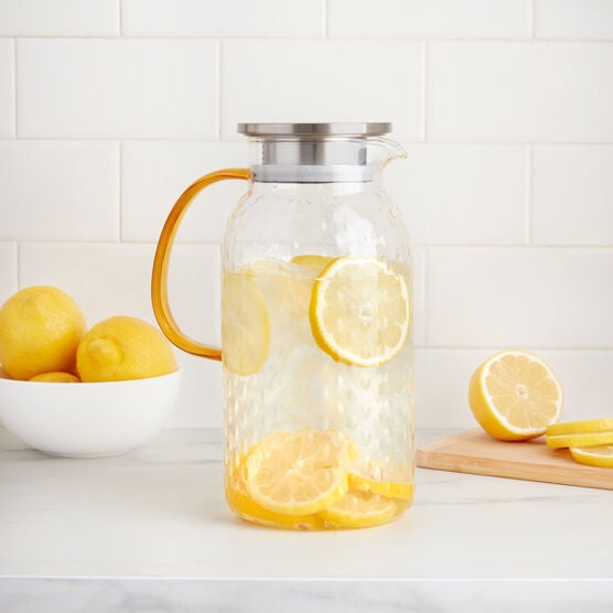 Garden Picnic Glass Pitcher, CLEAR, hi-res image number null